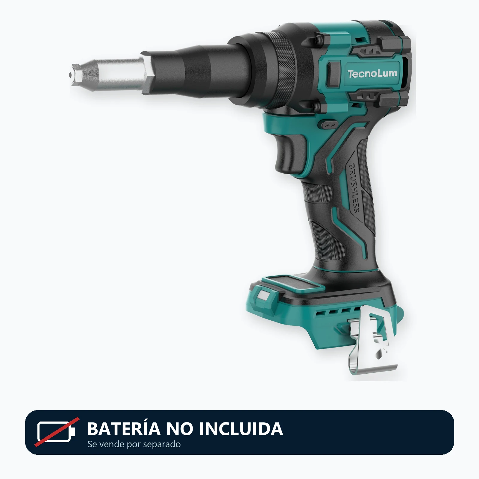 Remachadora sin escobillas TecnoLum TBL-520. Batería no incluida.