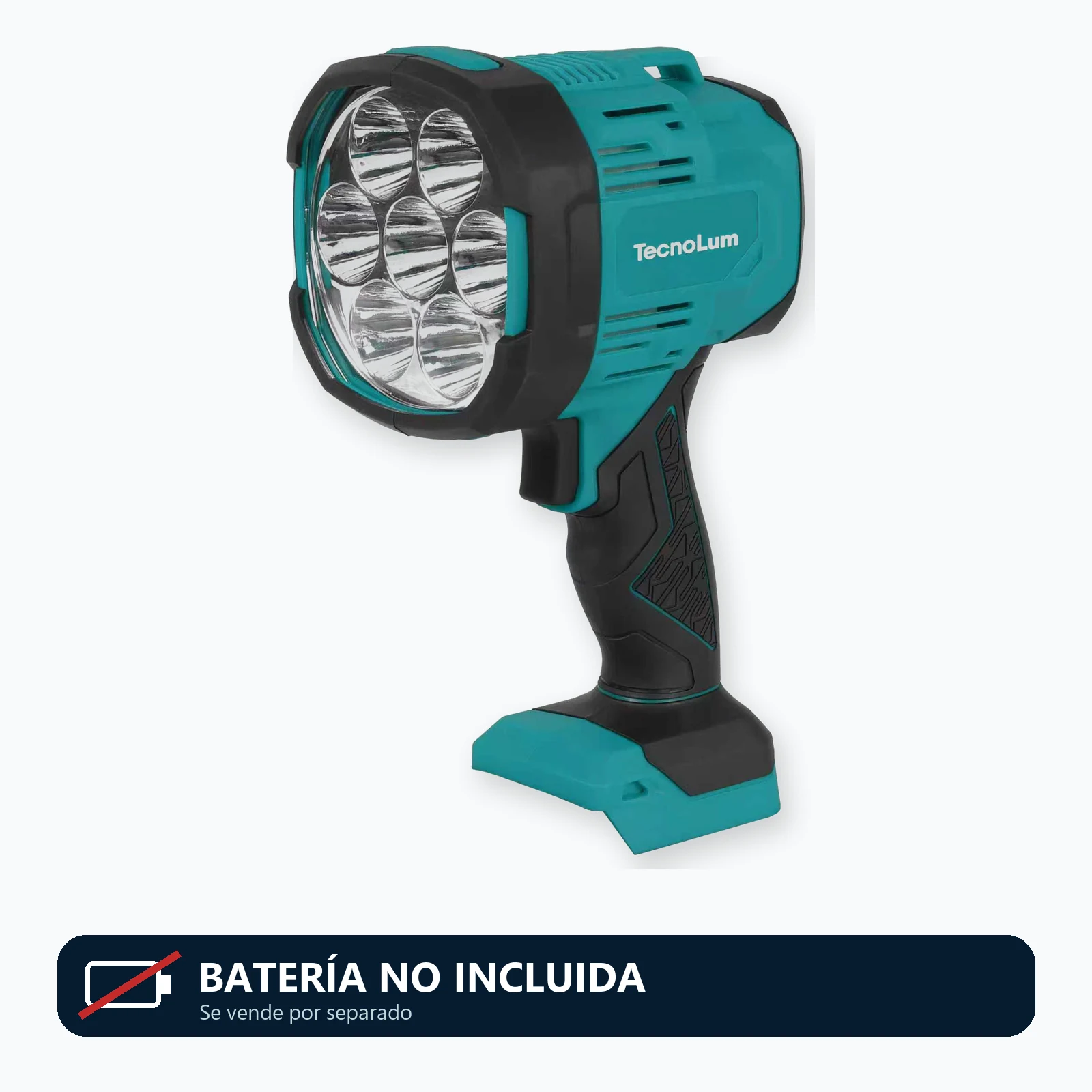 Linterna spot TecnoLum TEC-100. Batería no incluida.