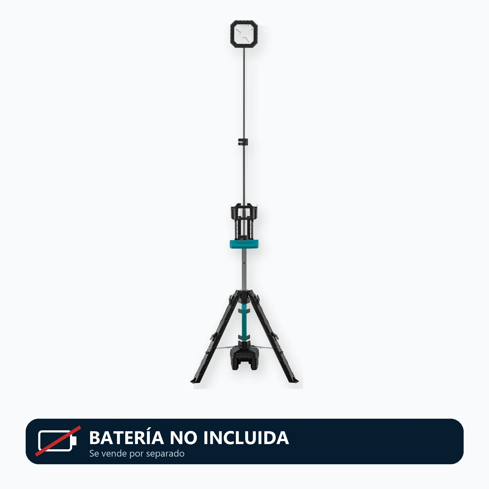 Proyector LED con trípode TecnoLum TEC-120. Batería no incluida.